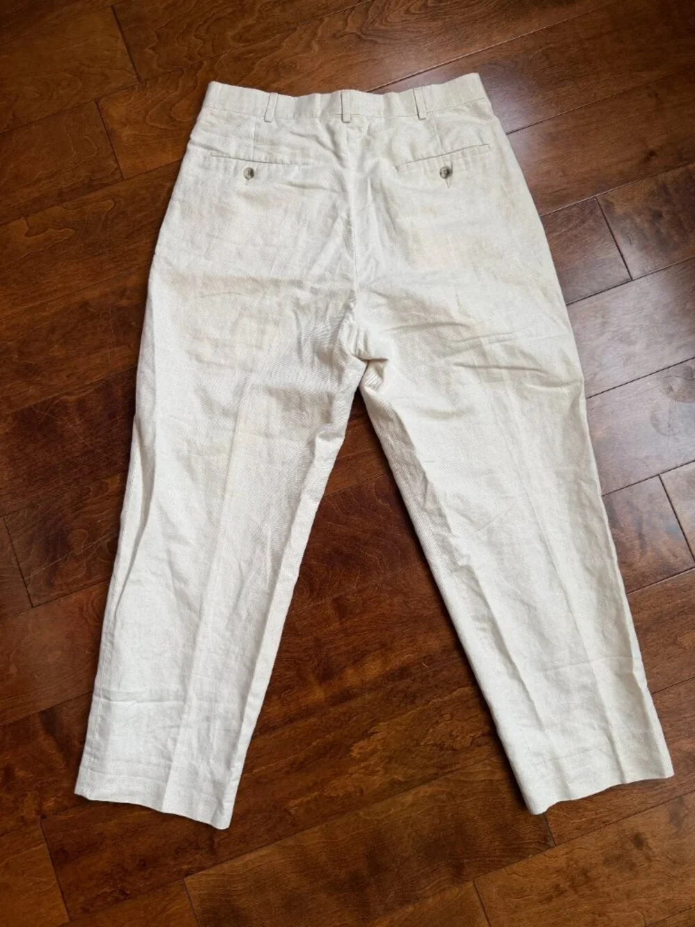 Slates by Levi Strauss & Co. Business Pants Size 32x30, Cream Linen